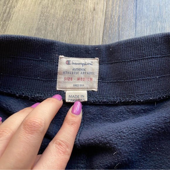 Navy Blue Champion Sweatpants - Picture 5 of 6